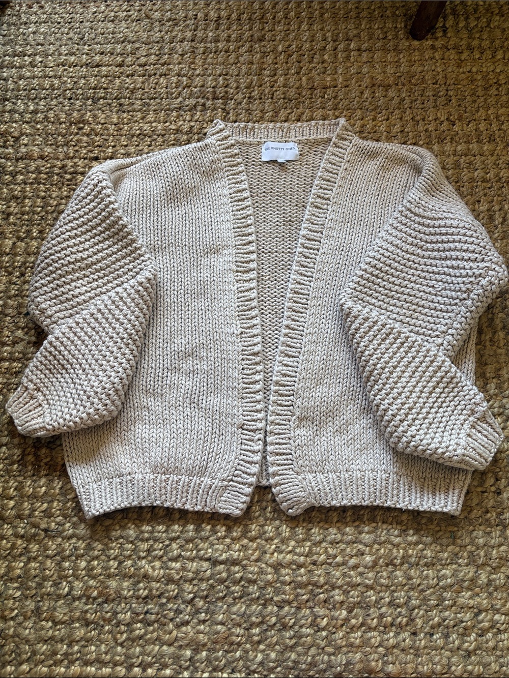 The Knotty Ones Hand Knit Cardigan XS/S